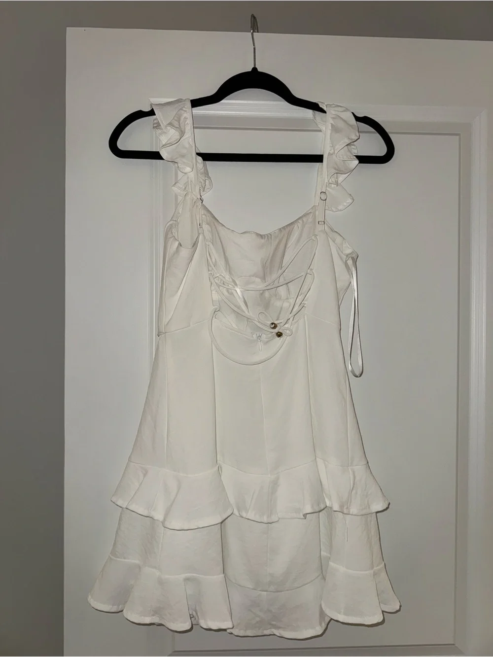 Hello Molly Radio Lover Dress in White- Size Small - Picture 3 of 4